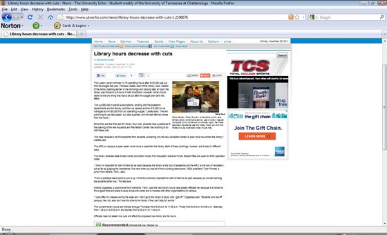 Media Samples: Newspaper Articles